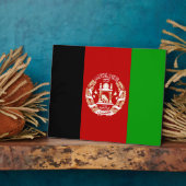 Photo Plaque du drapeau afghan (Côté)