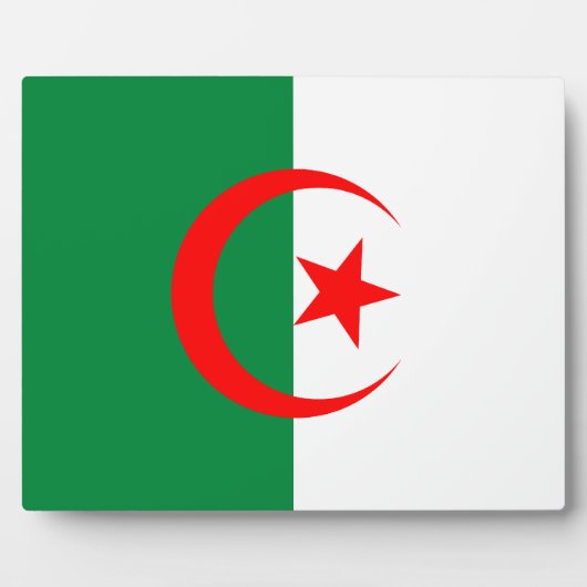Photo Plaque du drapeau algérien (Devant)
