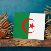 Photo Plaque du drapeau algérien (Côté)