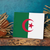 Photo Plaque du drapeau algérien (Côté)