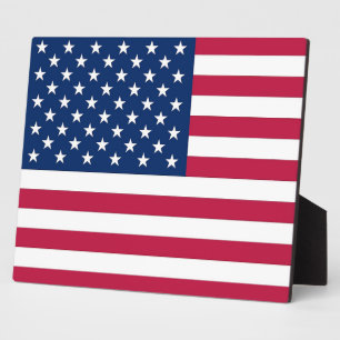 Photo Plaque du drapeau américain
