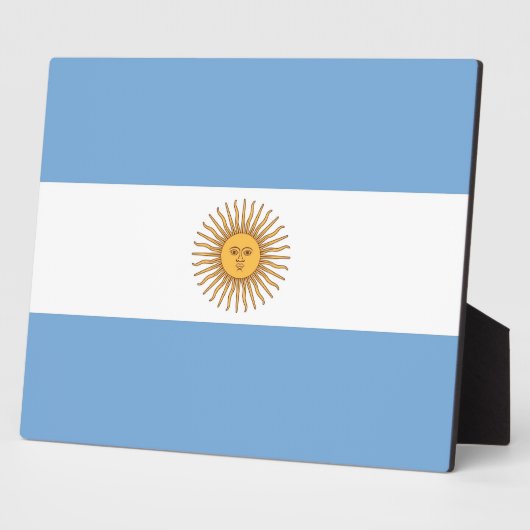 Photo Plaque du drapeau argentin (Côté)