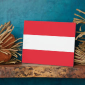 Photo Plaque du drapeau autrichien (Côté)