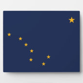 Photo Plaque du drapeau de l'État de l'Alaska (Devant)