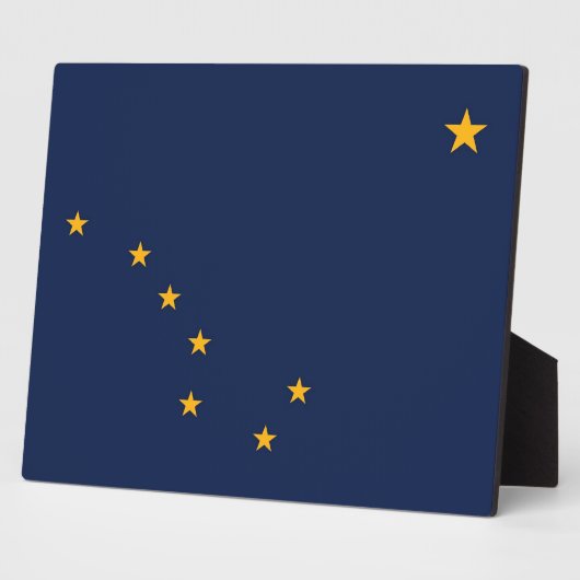 Photo Plaque du drapeau de l'État de l'Alaska (Côté)