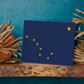 Photo Plaque du drapeau de l'État de l'Alaska (Côté)