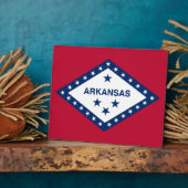 Photo Plaque du drapeau de l'État de l'Arkansas (Côté)