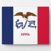 Photo Plaque du drapeau de l'État de l'Iowa (Devant)