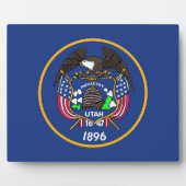 Photo Plaque du drapeau de l'État de l'Utah (Devant)