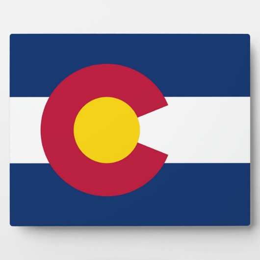 Photo Plaque du drapeau de l'État du Colorado (Devant)
