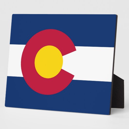 Photo Plaque du drapeau de l'État du Colorado (Côté)