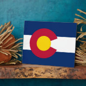 Photo Plaque du drapeau de l'État du Colorado (Côté)