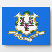 Photo Plaque du drapeau de l'État du Connecticut (Devant)