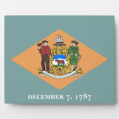 Photo Plaque du drapeau de l'État du Delaware (Devant)