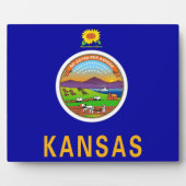 Photo Plaque du drapeau de l'État du Kansas (Devant)