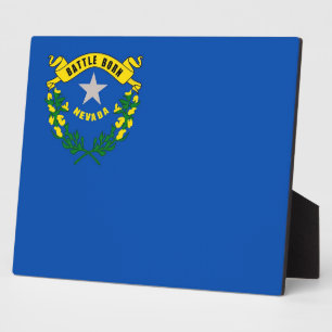 Photo Plaque du drapeau de l'État du Nevada