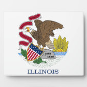 Photo Plaque du drapeau de l'Illinois (Devant)