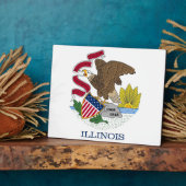 Photo Plaque du drapeau de l'Illinois (Côté)