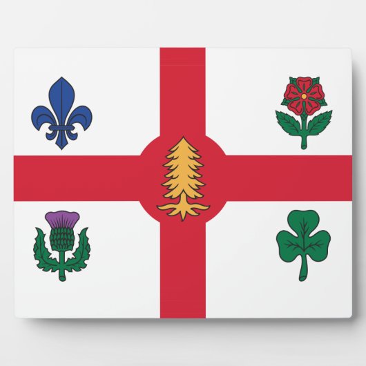 Photo Plaque du drapeau de Montréal (Devant)
