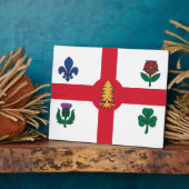 Photo Plaque du drapeau de Montréal (Côté)