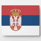 Photo Plaque du Drapeau de Serbie (Devant)