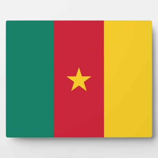 Photo Plaque du drapeau du Cameroun (Devant)