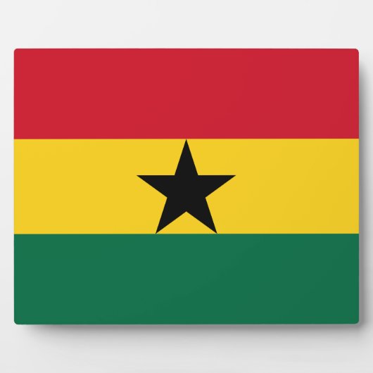 Photo Plaque du drapeau du Ghana (Devant)