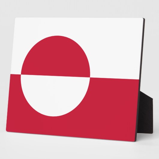Photo Plaque du drapeau du Groenland (Côté)