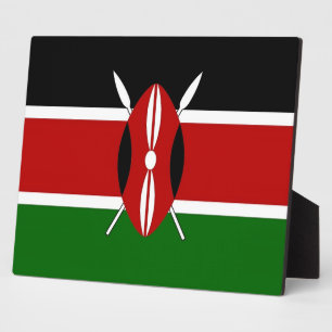 Photo Plaque du drapeau du Kenya