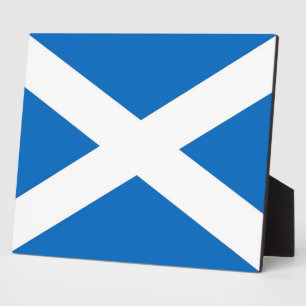 Photo Plaque du drapeau écossais