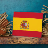 Photo Plaque du drapeau espagnol (Côté)
