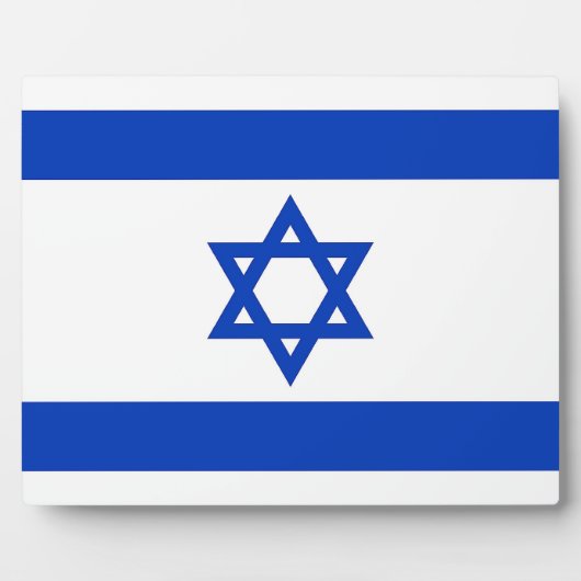 Photo Plaque du drapeau israélien (Devant)