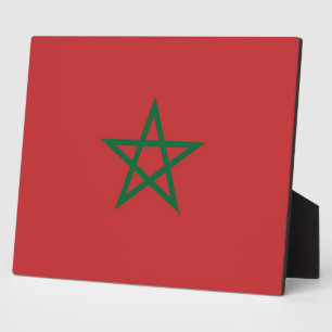 Photo Plaque du drapeau marocain
