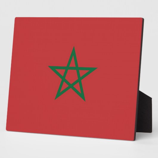 Photo Plaque du drapeau marocain (Côté)