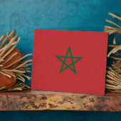 Photo Plaque du drapeau marocain (Côté)