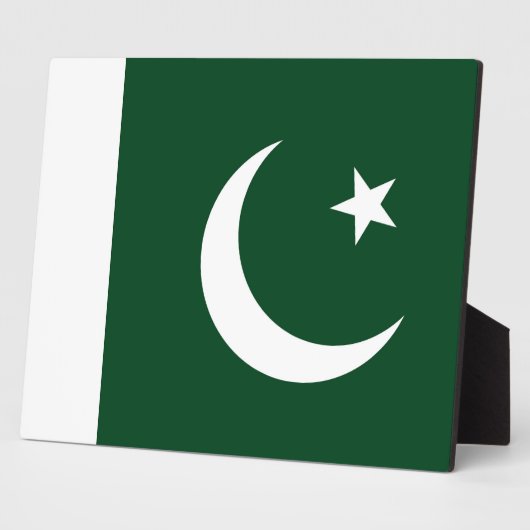 Photo Plaque du drapeau pakistanais (Côté)