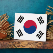 Photo Plaque du drapeau sud-coréen (Côté)