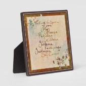 Photo Plaque du Fruit de l'Esprit (Recto)
