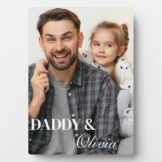 Photo Plaque du jour de papa (Devant)