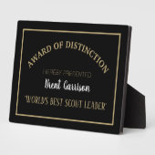 Photo Plaque du meilleur chef scout du monde (Côté)