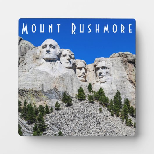 Photo Plaque du Mont Rushmore (Devant)