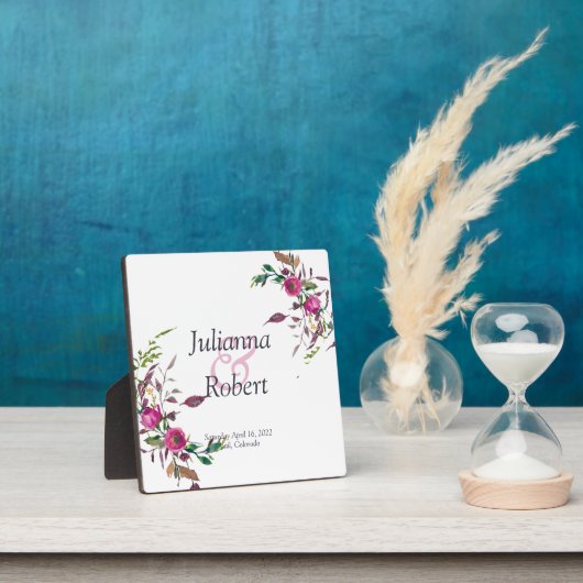 Photo Plaque florale lâche rose (Insitu)