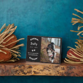 Photo Plaque funéraire pour animaux de compagnie avec ph (Côté)