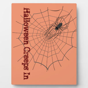 Photo Plaque Halloween araignée