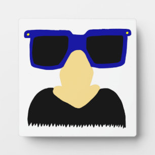 Photo Plaque Incognito Moustache & lunettes