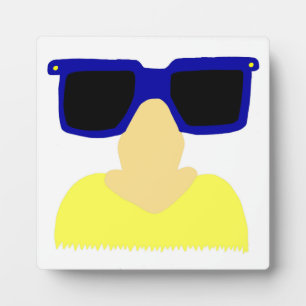 Photo Plaque Incognito Moustache & lunettes