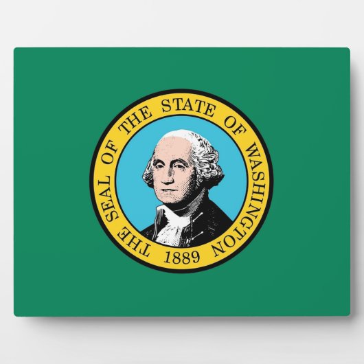 Photo Plaque indicateur de l'État de Washington (Devant)