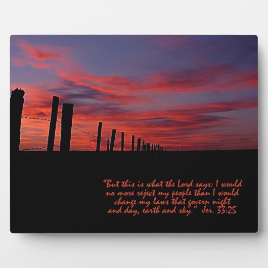 Photo Plaque Inspirationnelle Sunset Sky (Devant)