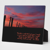 Photo Plaque Inspirationnelle Sunset Sky (Côté)