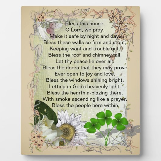 Photo Plaque Irish House Blessing (Devant)